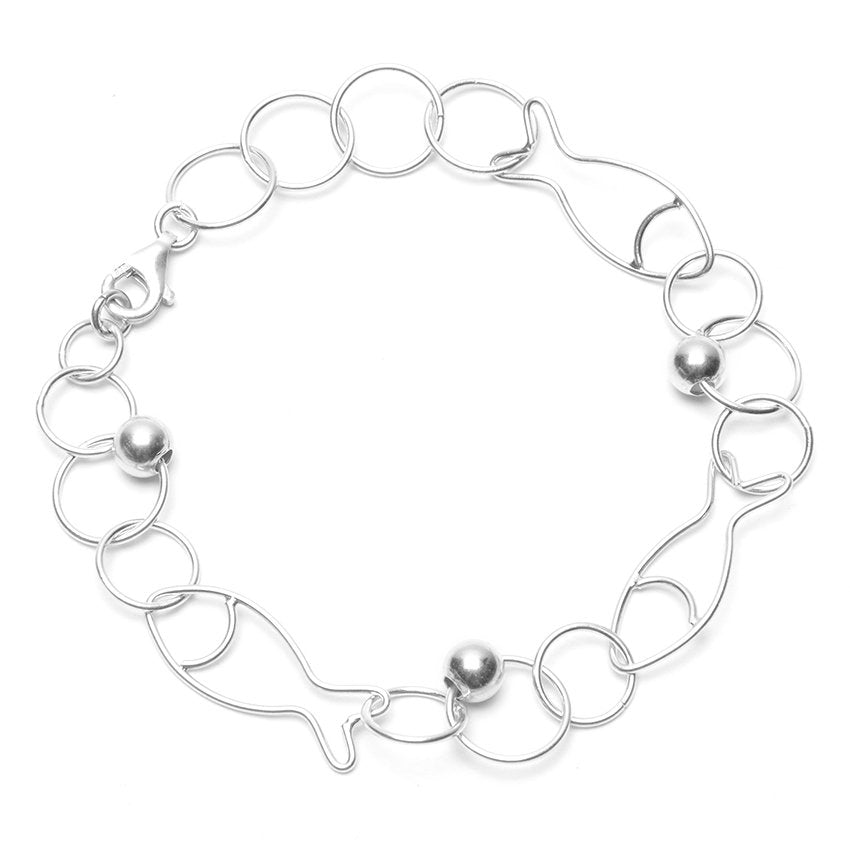 Jack Carribean 925 Sterling Silver Chain Bracelet | SilverWorks