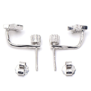 Silverworks Dangling Zirconia Star Earrings E6651