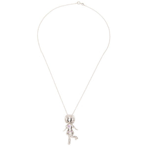 Happy Go Lucky Silver Necklace