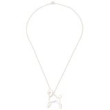 Silverworks N3471 Poodle Necklace (Silver)