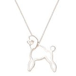 Silverworks N3471 Poodle Necklace (Silver)