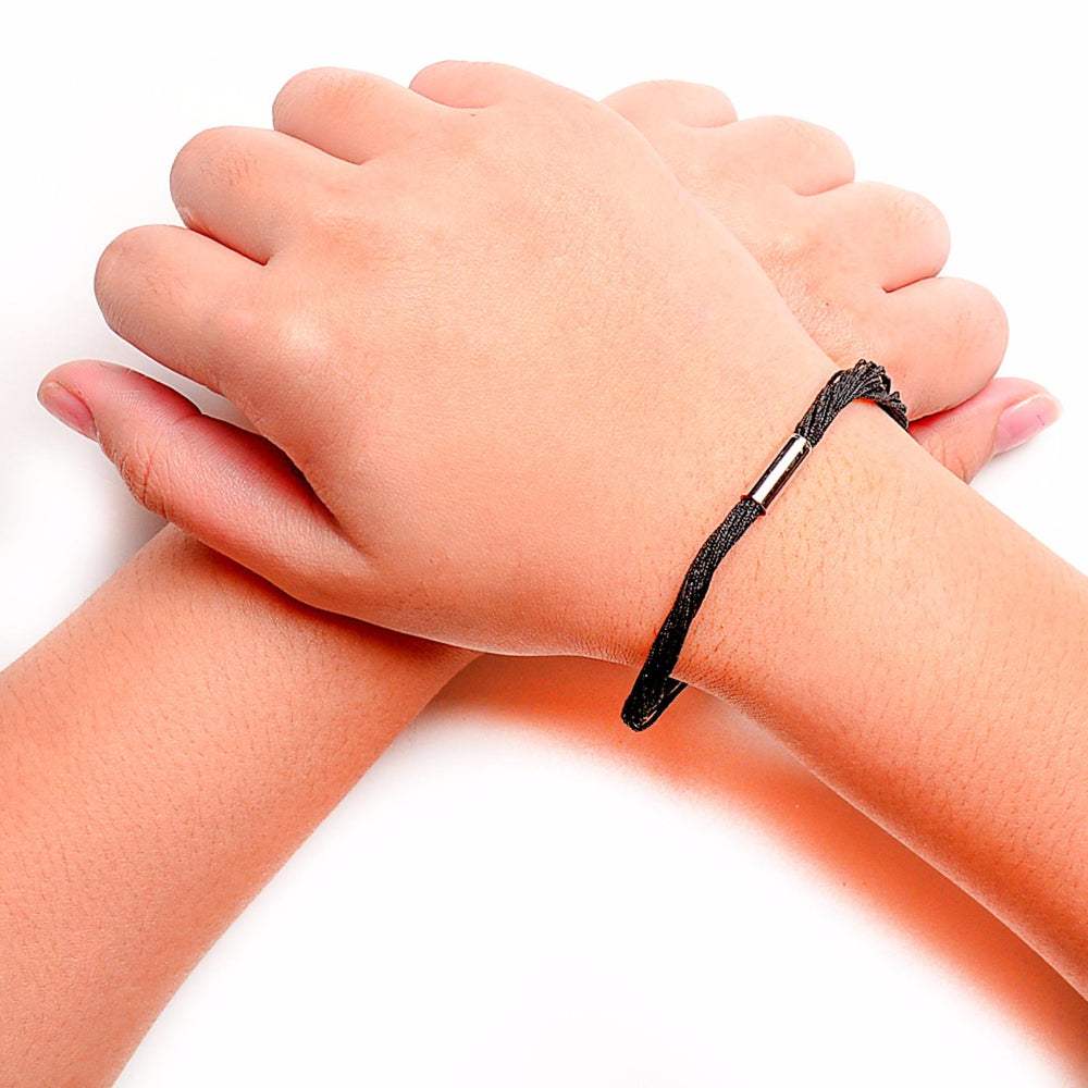 
                      
                        Edward Threaded Leather Bracelet | SilverWorks
                      
                    