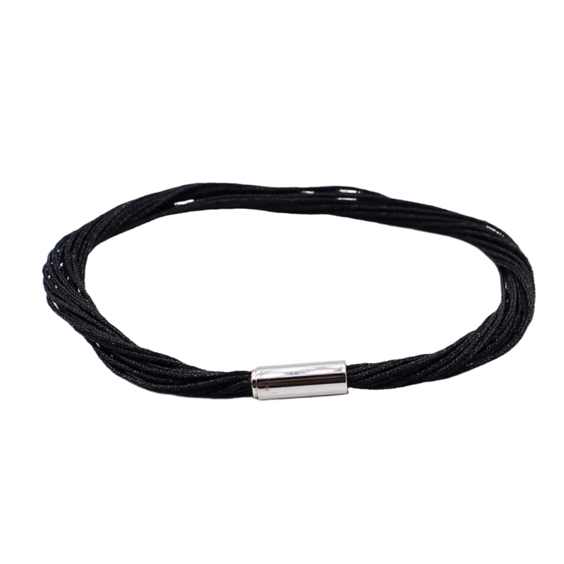 Edward Threaded Leather Bracelet SilverWorks