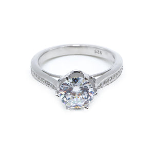 Solitaire Traditional Engagement 925 Sterling Silver Ring Philippines | Silverworks