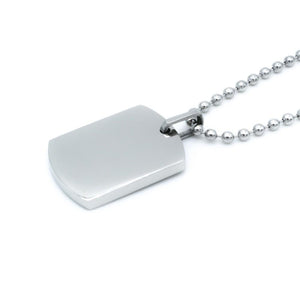 Small Dogtag Stainless Steel Hypoallergenic Necklace Philippines | Silverworks