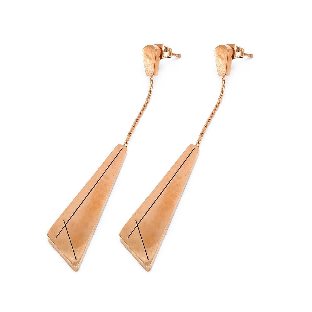 Drop Bar Angle Design Stainless Steel Hypoallergenic Earrings Philippines | Silverworks