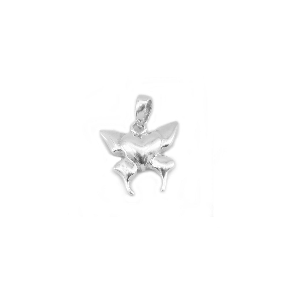 Berrie Butterfly & Heart 925 Sterling Silver Pendant | SilverWorks
