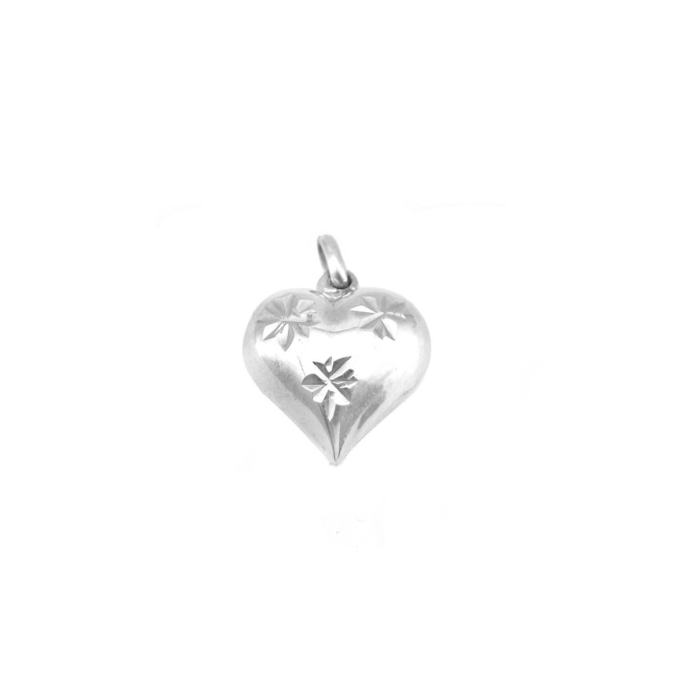 Puff Heart with Askterisk 925 Sterling Silver Pendant Philippines | Silverworks