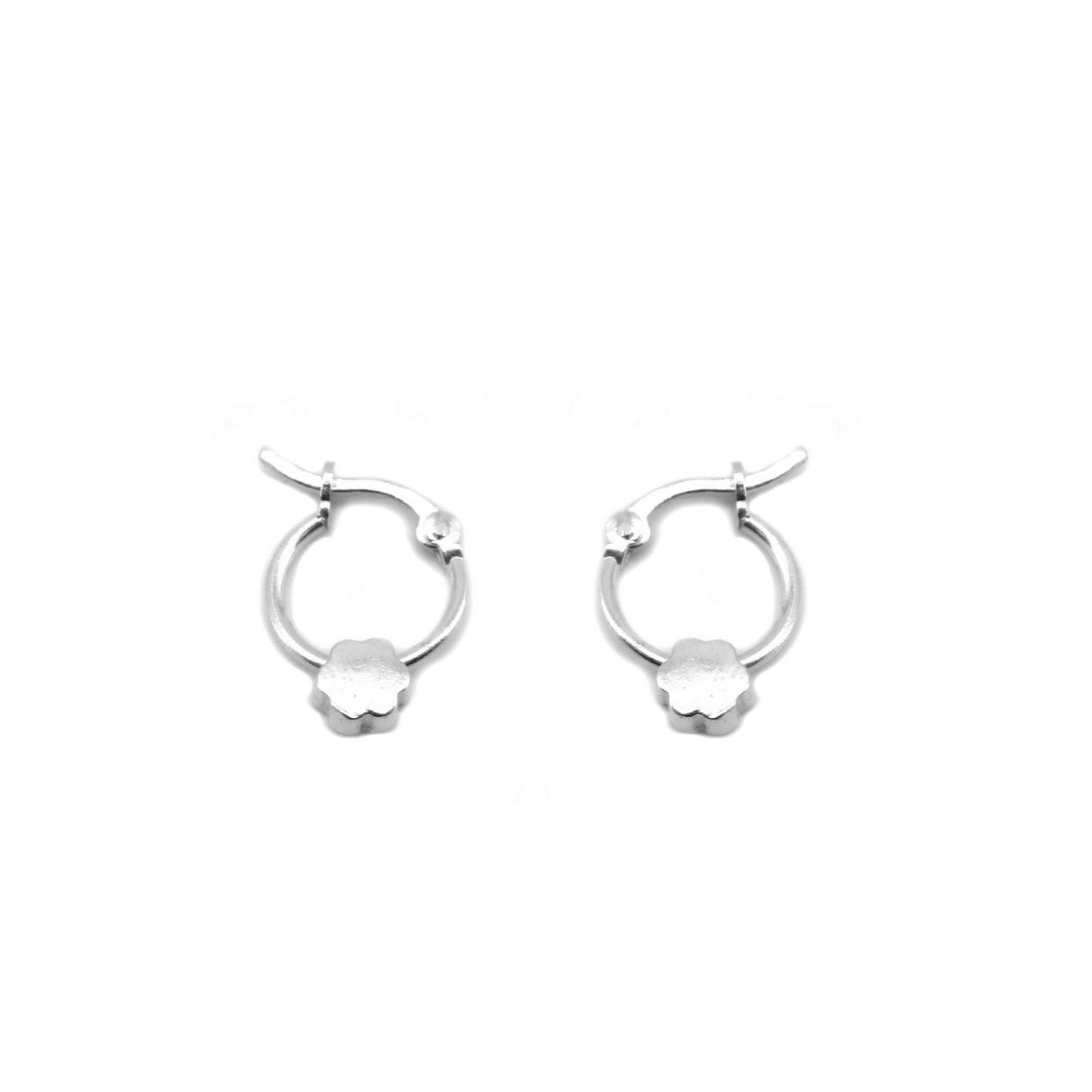 Flower Hoop 925 Sterling Silver Earrings Philippines | Silverworks