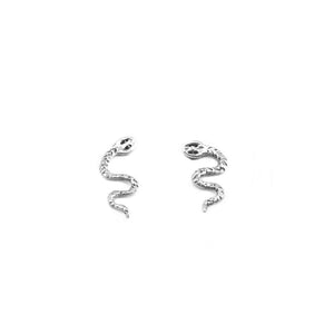 Small Snake Stud 925 Sterling Silver Earrings Philippines | Silverworks
