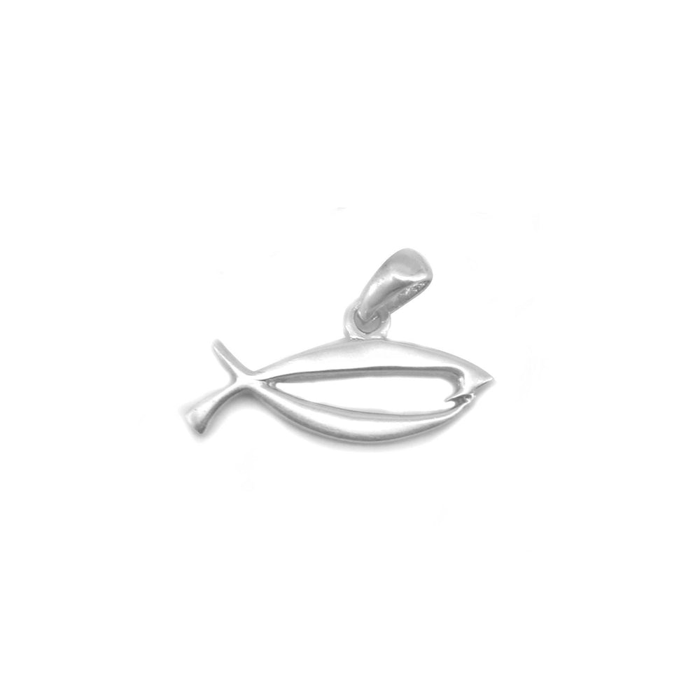 Oriel Open Fish 925 Sterling Silver Pendant | SilverWorks
