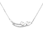 Linked Heart with Bar Necklace