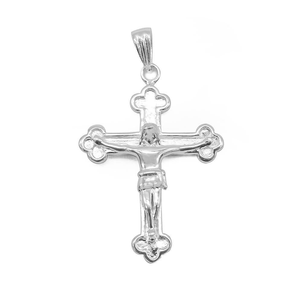 Alexandra Cross w/ Jesus 925 Sterling Silver Pendant | Silverworks