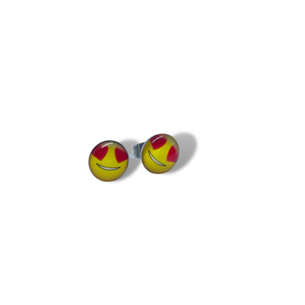 
                
                    Load image into Gallery viewer, Emoji Stainless Steel Hypoallergenic Stud Earrings Philippines | Silverworks
                
            