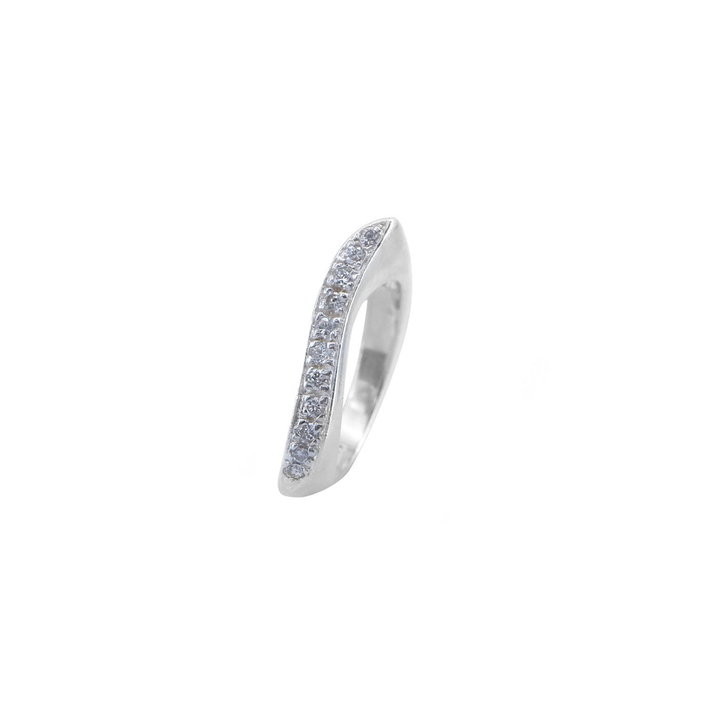 Adjustable Ring with Zirconia in Middle 925 Sterling Silver Philippines | Silverworks