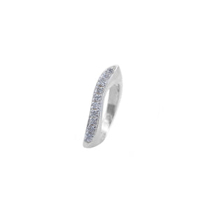 Adjustable Ring with Zirconia in Middle 925 Sterling Silver Philippines | Silverworks