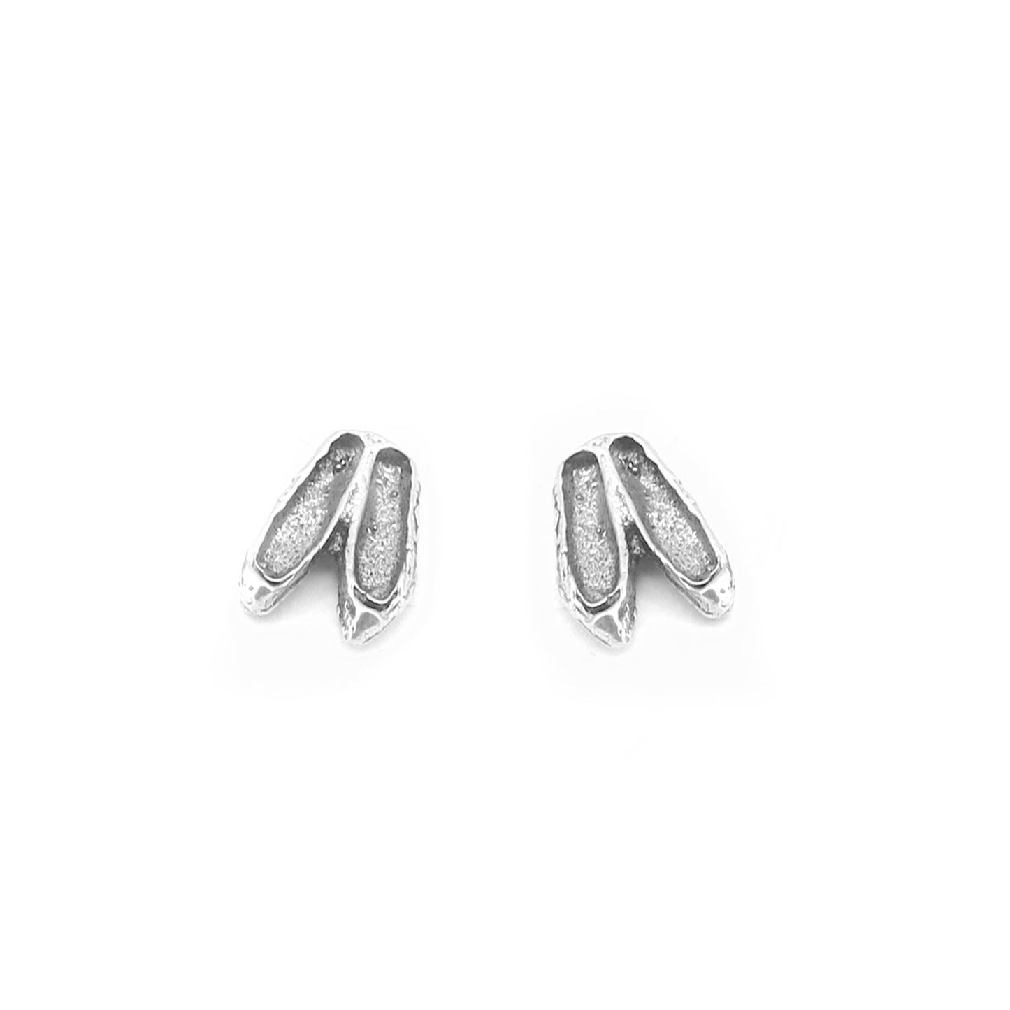 Dion Doll Shoes 925 Sterling Silver Stud Earrings | SilverWorks