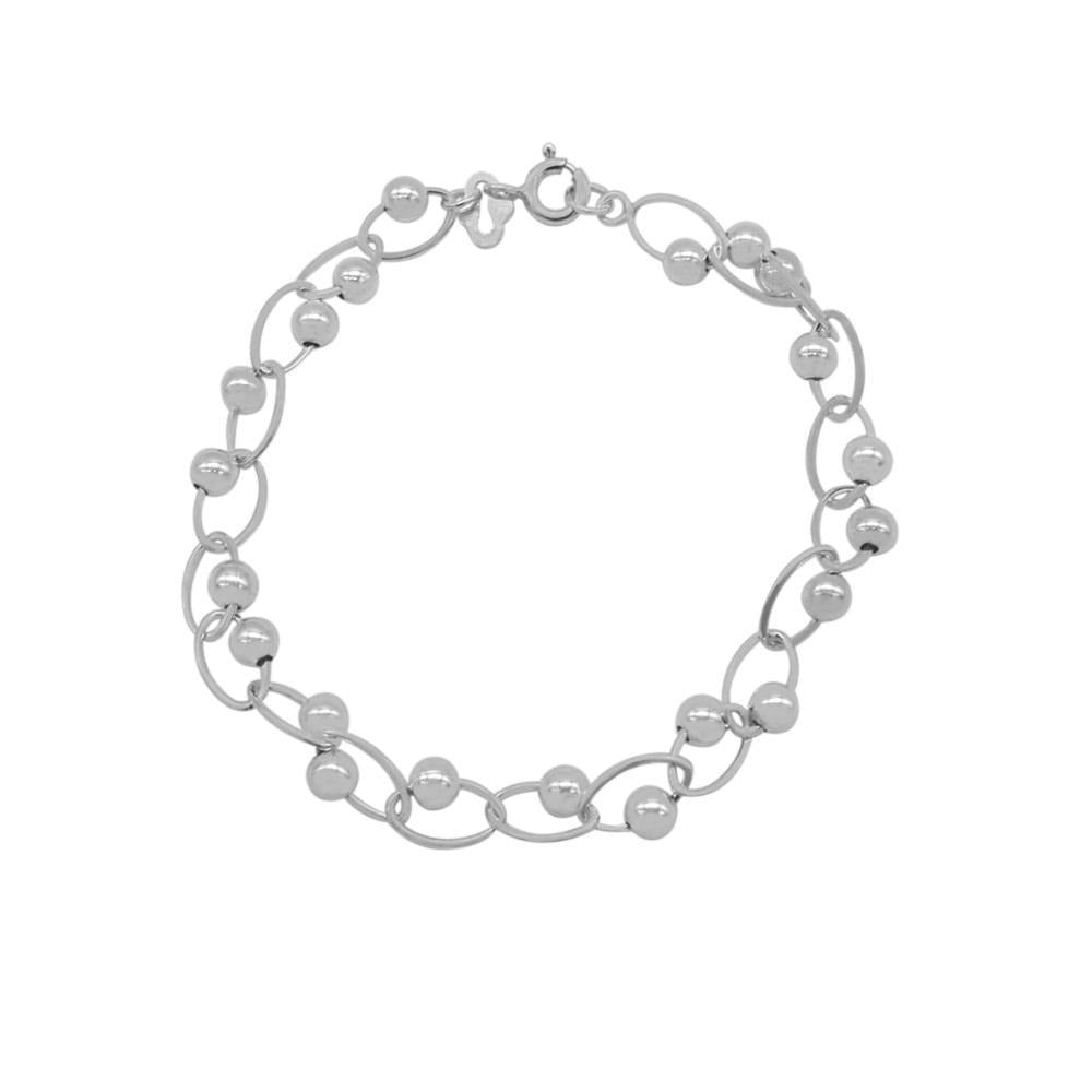 Karen Drop 925 Sterling Silver Chain Bracelet | SilverWorks