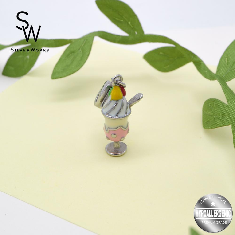 Mailey Ice Cream Stainless Steel Charm | Silverworks