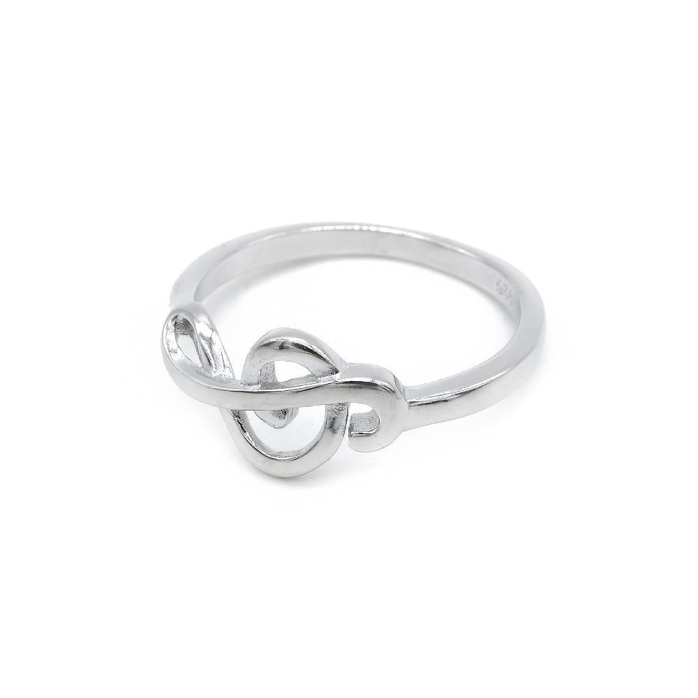 G Clef Design 925 Sterling Silver Ring Philippines | Silverworks