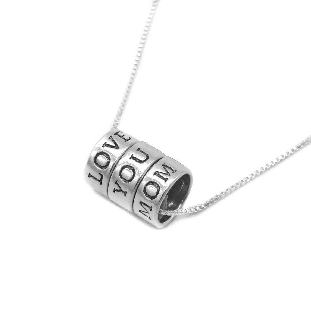 
                
                    Load image into Gallery viewer, &amp;quot;Love You Mom&amp;quot; Silver Necklace Philippines | Silverworks 
                
            