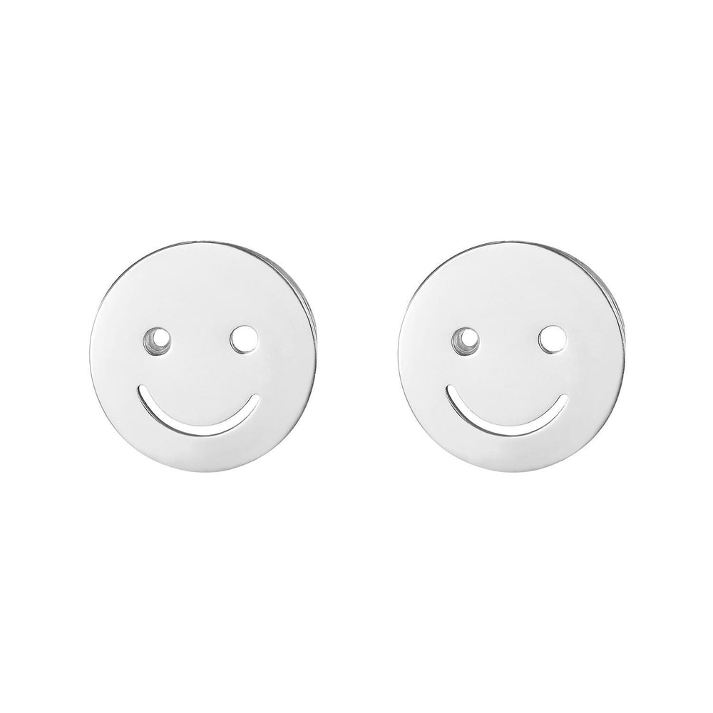 Smiley,  Butterfly and Heart Set of Stud Stainless Steel Hypoallergenic Earrings Philippines | Silverworks