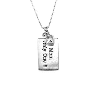 Mom Only One!! 925 Sterling Silver Necklace Philippines | Silverworks