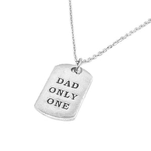 Only One Dad 925 Sterling Silver Necklace Philippines | Silverworks