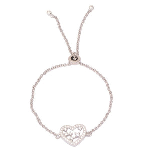 Cazzi Heart Silver Bracelet