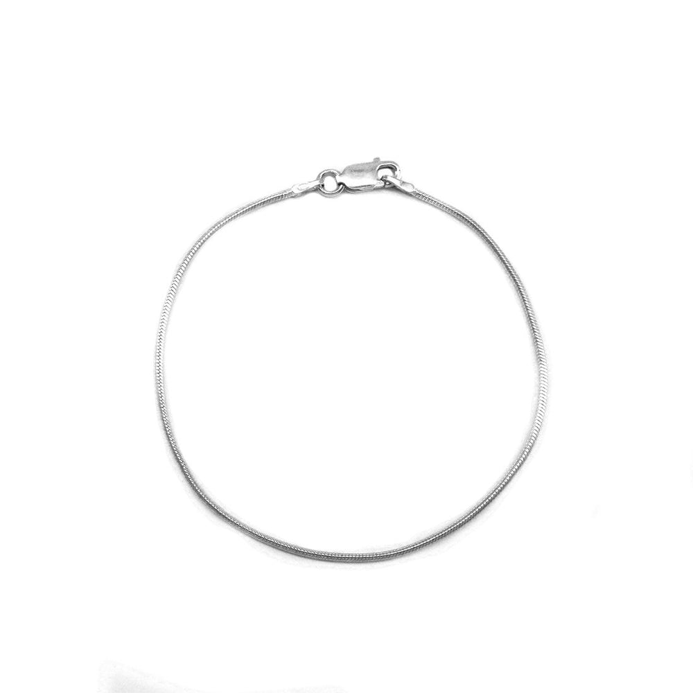 Crissy with Round Snake Chain 925 Sterling Silver Bracelet Philippines | Silverworks