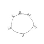 Corissa Clam Sea Shell Dangling Silver Bracelet For Women