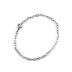 Coralie Silver Bracelet with Cheval Links