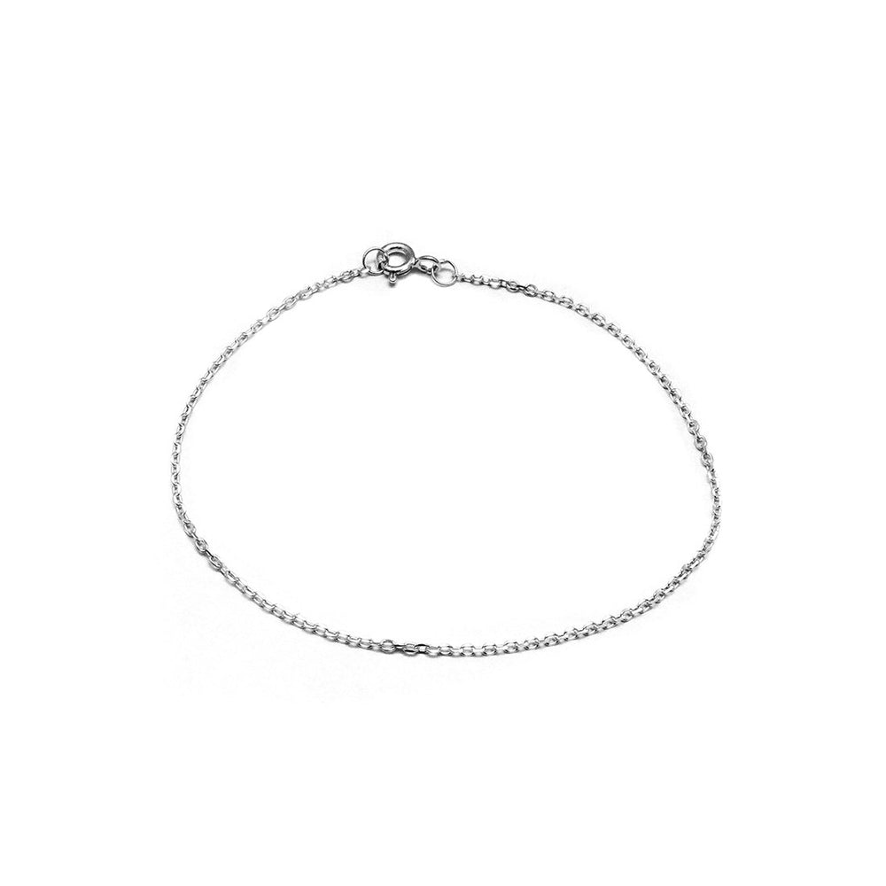 Coco Silver Bracelet with Cable Chain