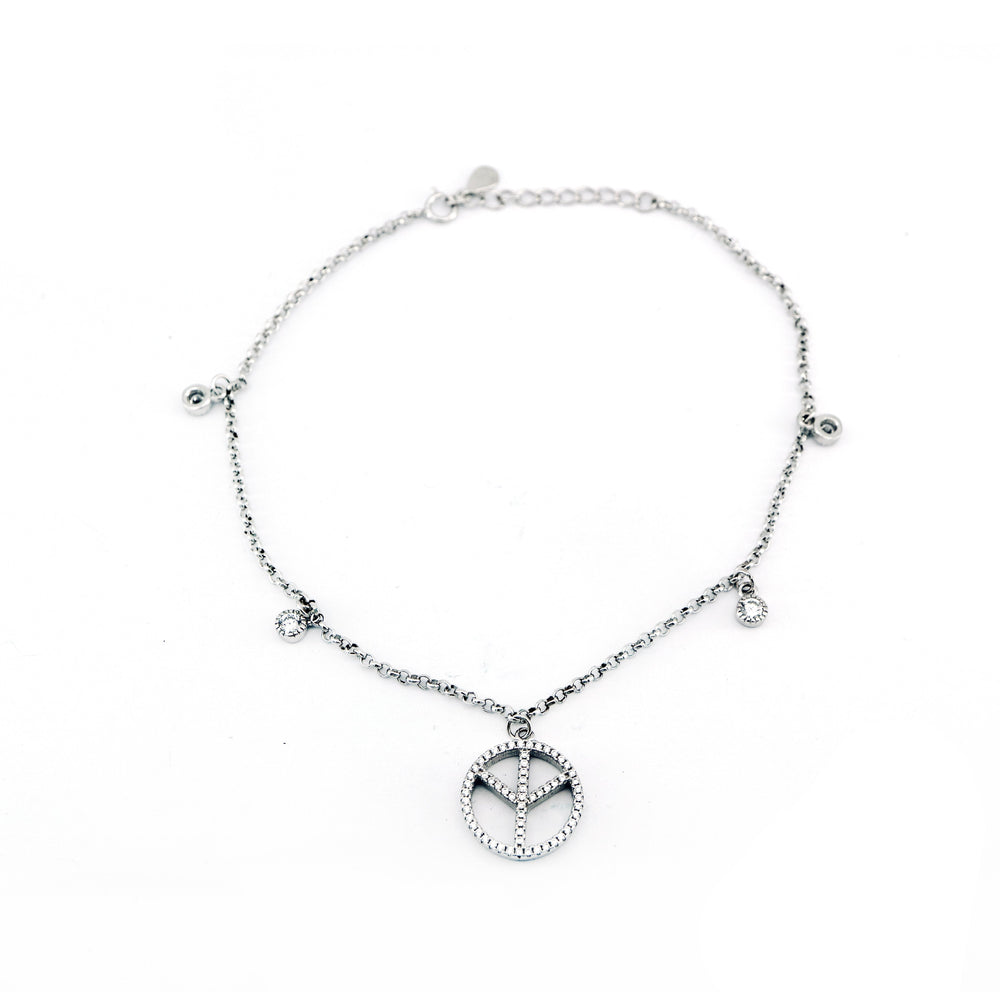Lex Peace 925 Sterling Silver Charm Bracelet | SilverWorks