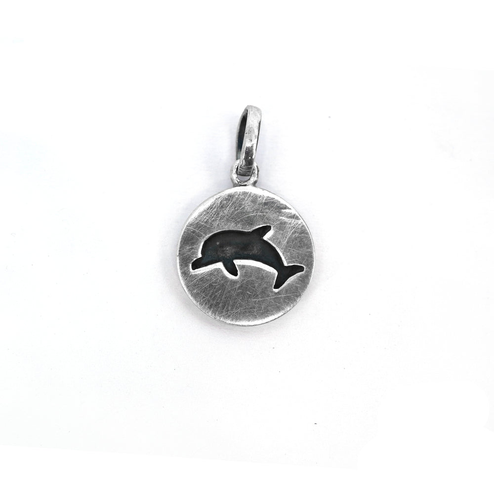 Darlow Dolphin Engraved 925 Sterling Silver Pendant | SilverWorks