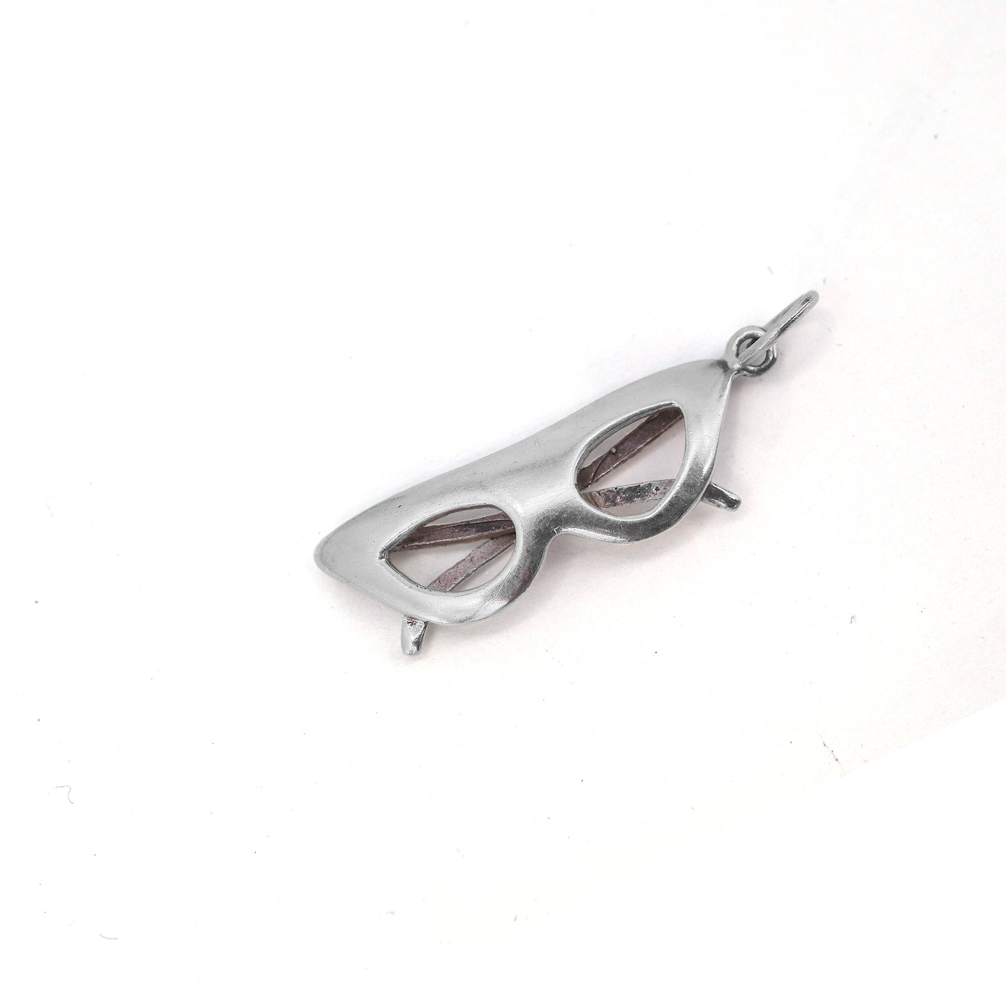 Jazz Polished Eyeglass 925 Sterling Silver Pendant | SilverWorks