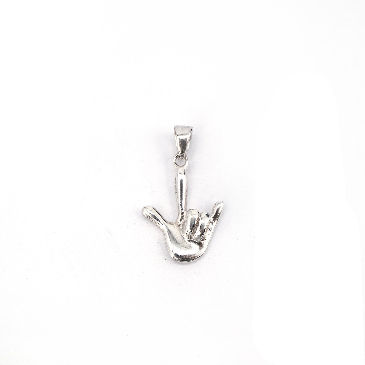 Peyton Polished Hand 925 Sterling Silver Pendant | SilverWorks
