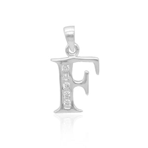 
                
                    Load image into Gallery viewer, Andy Letter with Zirconia Stones 925 Sterling Silver Charms and Pendants Philippines | Silverworks
                
            