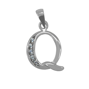 
                
                    Load image into Gallery viewer, Andy Letter with Zirconia Stones 925 Sterling Silver Charms and Pendants Philippines | Silverworks
                
            