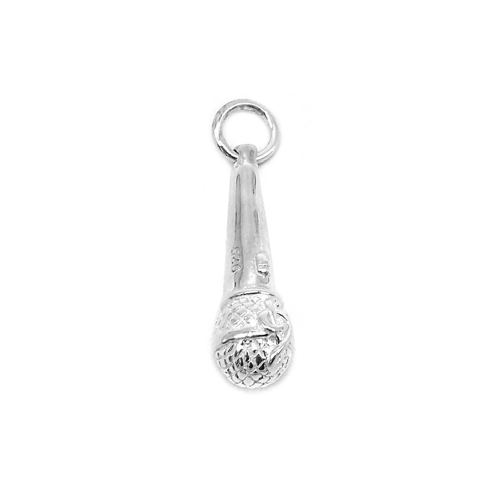Acelynn Microphone 925 Sterling Silver Pendant | SilverWorks
