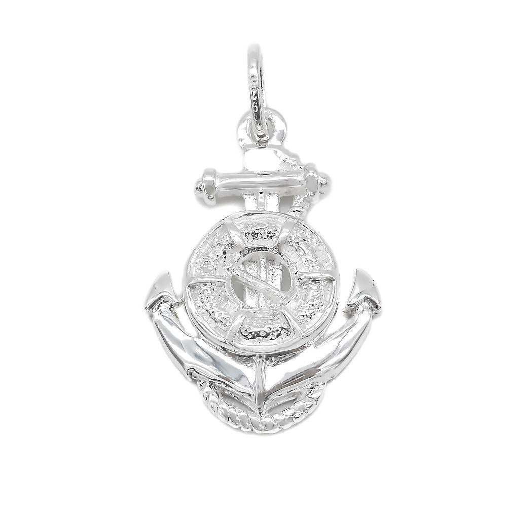 Aimee Anchor Floater 925 Sterling Silver Pendant | SilverWorks