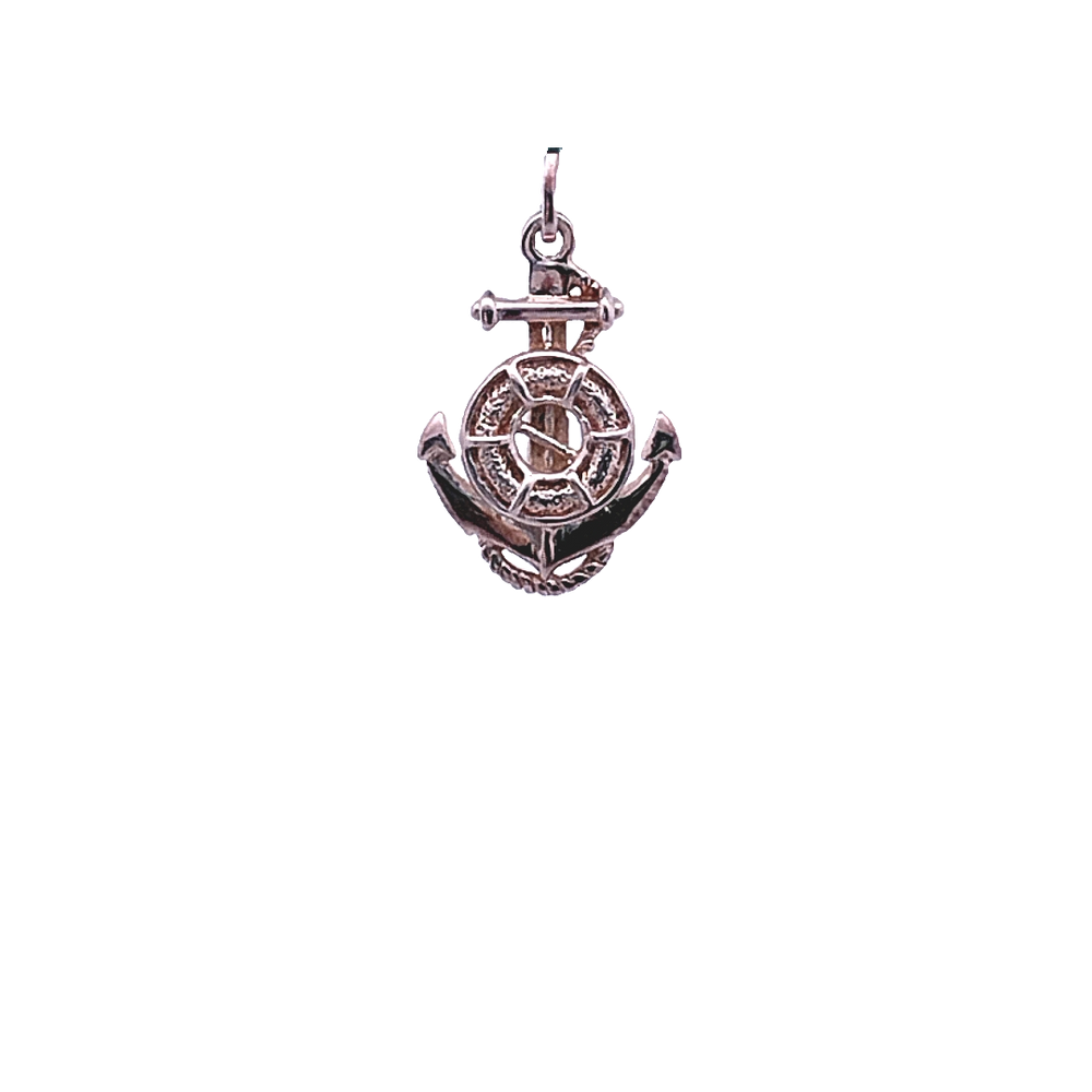 Aimee Anchor Floater 925 Sterling Silver Pendant | SilverWorks