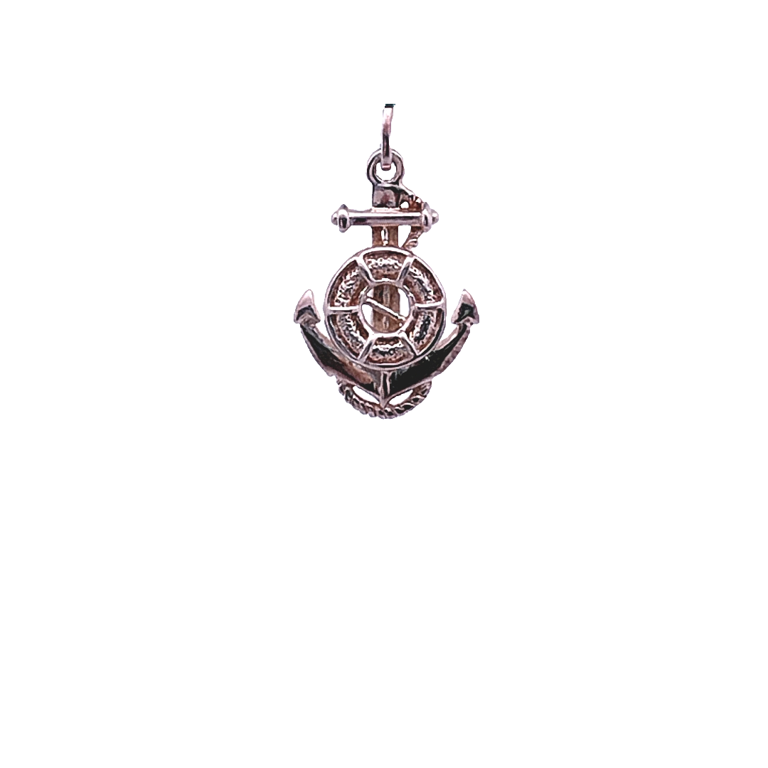 Aimee Anchor Floater 925 Sterling Silver Pendant | SilverWorks