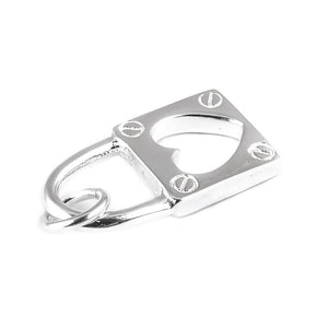 Audrey Silver Heart Padlock Design 925 Sterling Silver Charms and Pendants Philippines | Silverworks