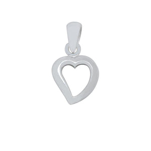 
                
                    Load image into Gallery viewer, Alannis Open Slanted Heart 925 Sterling Silver Charms and Pendants Philippines | Silverworks
                
            