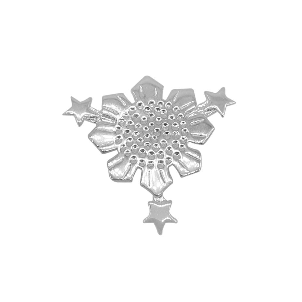 Alaia 3 Stars in a Sun Hammered 925 Sterling Silver Pendant | SilverWorks