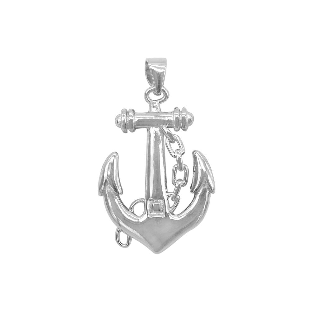 Polished Anchor with Pointed End Charm