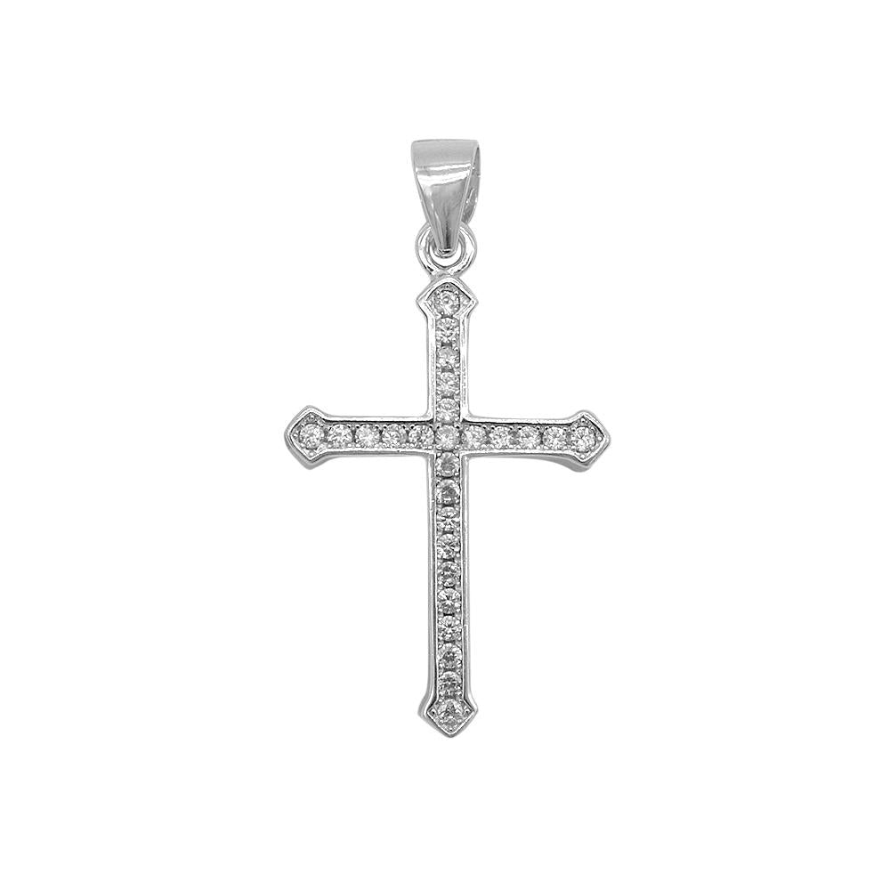 Arrow End Zirconia Cross 925 Sterling Silver Charms and Pendants Philippines | Silverworks