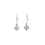 Peligree Flower F-Hook Earrings