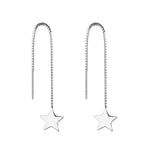 Noella Star Silver Threader Earrings Women